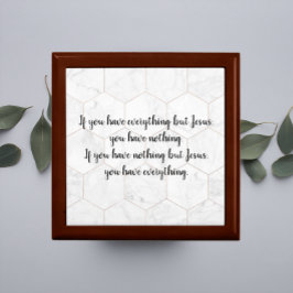 Caixa De Presente Tudo exceto Jesus Russo Inspirador