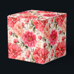 Caixa de Presentes da Festa das Peônias Rosa<br><div class="desc">A caixa de lembrancinhas da festa é mostrada com uma linda estampa floral de peônias rosa. 
Personalize este item ou compre como está.
Dica: Basta adicionar seus ótimos presentes e adicionar alguma fita festiva.



Imagem Licenciada</div>