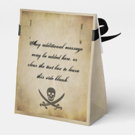 Caixa de presentes de casamento pirata