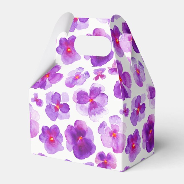 Caixa de presentes de cor d'água roxa (Frente)