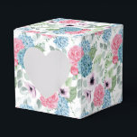 Caixa de Presentes de Festa com Impressão de Hortê<br><div class="desc">A caixa de lembrancinhas de festa é mostrada com uma impressão floral de hortênsia. 
Personalize este item ou compre como está.
Dica: Basta adicionar seus ótimos presentes e adicionar uma fita festiva.</div>