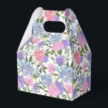 Caixa de Presentes de Festa com Impressão de Hortê<br><div class="desc">A caixa de lembrancinhas é mostrada com uma impressão floral de hortênsia. 
Personalize este item ou compre como está.
Dica: Basta adicionar seus ótimos presentes e adicionar um laço festivo.</div>