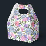 Caixa de Presentes de Festa com Impressão de Hortê<br><div class="desc">A caixa de lembrancinhas é mostrada com uma impressão floral de hortênsia. 
Personalize este item ou compre como está.
Dica: Basta adicionar seus ótimos presentes e adicionar um laço festivo.</div>