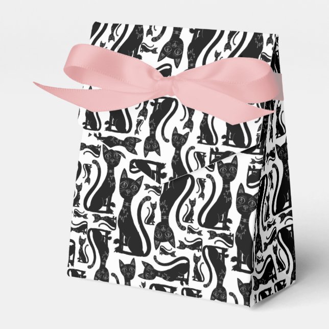 Caixa de presentes de gatos pretos (Frente)