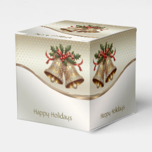 Caixa de presentes de Natal Dourado