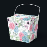 Caixa de Presentes para Festa com Estampa de Hortê<br><div class="desc">Exibida uma caixa de lembrancinhas com estampa floral de hortênsia. 
Personalize ou compre esta caixa.
Dica: Adicione guloseimas e um laço festivo.</div>