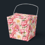 Caixa de Presentes para Festa de Peônias Rosa<br><div class="desc">A caixa de lembrancinhas para festa é mostrada com uma linda estampa floral de peônias rosa. 
Personalize este item ou compre como está.
Dica: Basta adicionar seus ótimos presentes e adicionar alguma fita festiva.



Imagem Licenciada</div>