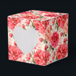 Caixa de Presentes para Festa de Peônias Rosa<br><div class="desc">A caixa de lembrancinhas para festa é mostrada com uma linda estampa floral de peônias rosa. 
Personalize este item ou compre como está.
Dica: Basta adicionar seus ótimos presentes e adicionar uma fita festiva.



Imagem Licenciada</div>