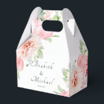 Caixa de Primavera Botânica de Cores de Água Elega<br><div class="desc">Caixa de Favoritos Brancos de Primavera Botânica Elegante com seu Nome e Data. Celebre o seu casamento da primavera com esta elegante caixa de bonificação de aquarela com botânicos de pasta mole em um design floral romântico. Personalizada com os nomes do casal e a data do casamento, esta encantadora caixa...</div>