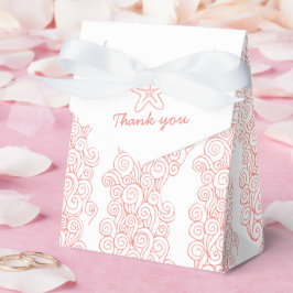 Caixa de propina de casamento branco de coral espi