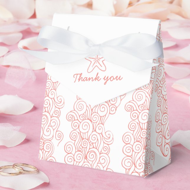 Caixa de propina de casamento branco de coral espi (Casamento)