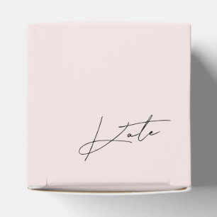 Caixa de Proposta de Damas de Honra Rosa Moderno