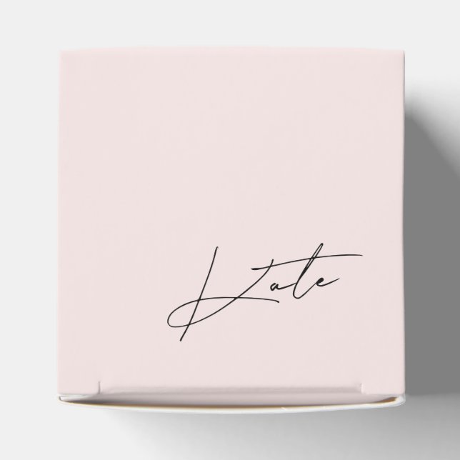 Caixa de Proposta de Damas de Honra Rosa Moderno (Topo)