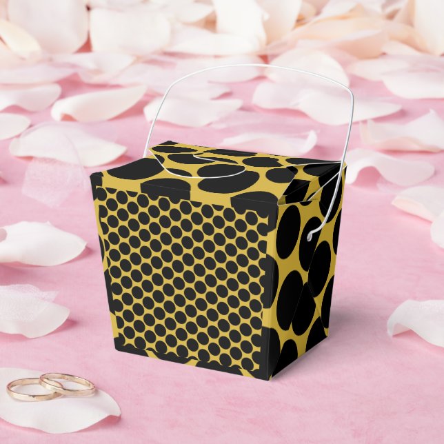 Caixa de Saída Dourada com Estilo de Ponto Preto 2 (Casamento)