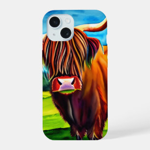 Caixa de Smartphone em Highland Cow
