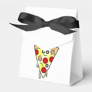 Caixa de sorriso do presente da fatia da pizza