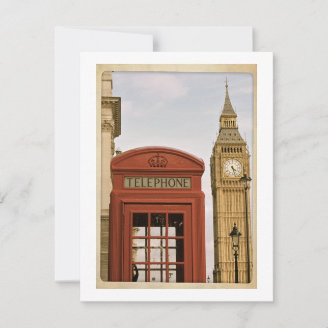 Caixa de telefone e torre do Big Ben (Frente)