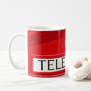 Caixa de telefone vermelha - caneca britânica