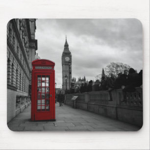 Caixa de telefone vermelha no mousepad de Londres