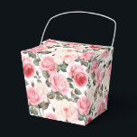 Caixa de Tratamento de Festas com Rosas Cor-de-Ros<br><div class="desc">A caixa de favor de festa é mostrada com uma linda impressão floral de rosas cor-de-rosa. 
Personalize este item ou compre como está.
Dica: Basta adicionar seus ótimos tratamentos e adicionar alguma fita festiva.



Imagem Licenciada</div>