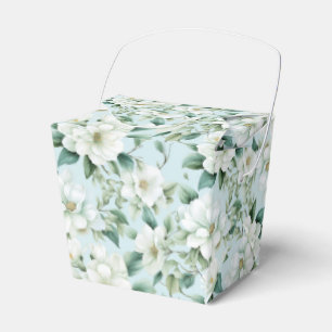 Caixa de Tratamento de Floral Branco para Festa