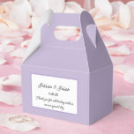 Caixa de Tratamento de Partes<br><div class="desc">A caixa de favoritos de partido é mostrada em uma cor de lavanda elegante. Personalize este item e altere o texto do exemplo para o seu. Dica: Apenas adicione as guloseimas de excelente e adicione uma fita festiva.</div>
