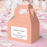Caixa de Tratamento de Partes<br><div class="desc">A caixa de favoritos do partido é mostrada em uma cor de pêssego elegante. Personalize este item e altere o texto do exemplo para o seu. Dica: Apenas adicione as guloseimas de excelente e adicione uma fita festiva.</div>