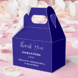 Caixa de Tratamento de Partes<br><div class="desc">A caixa de favor do partido é mostrada em uma elegante cor azul real. Personalize este item e altere o texto do exemplo para o seu. Dica: Apenas adicione as guloseimas de excelente e adicione uma fita festiva.</div>