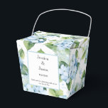 Caixa de Tratamento do Partido da Impressão Hydran<br><div class="desc">A caixa de favor do partido é mostrada com um impressão floral hydrangea. Personalize este item e altere o texto do exemplo para o seu. Dica: Apenas adicione as guloseimas de excelente e adicione uma fita festiva. Imagem licenciada</div>