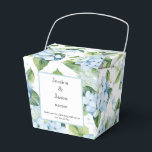 Caixa de Tratamento do Partido da Impressão Hydran<br><div class="desc">A caixa de favor do partido é mostrada com um impressão floral hydrangea. Personalize este item e altere o texto do exemplo para o seu. Dica: Apenas adicione as guloseimas de excelente e adicione uma fita festiva. Imagem licenciada</div>