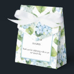 Caixa de Tratamento do Partido da Impressão Hydran<br><div class="desc">A caixa de favor do partido é mostrada com um impressão floral hydrangea. Personalize este item e altere o texto do exemplo para o seu. Dica: Apenas adicione as guloseimas de excelente e adicione uma fita festiva. Imagem licenciada</div>
