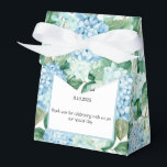 Caixa de Tratamento do Partido da Impressão Hydran<br><div class="desc">A caixa de favor do partido é mostrada com um impressão floral hydrangea. Personalize este item e altere o texto do exemplo para o seu. Dica: Apenas adicione as guloseimas de excelente e adicione uma fita festiva. Imagem licenciada</div>