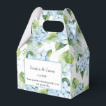 Caixa de Tratamento do Partido da Impressão Hydran<br><div class="desc">A caixa de favor do partido é mostrada com um impressão floral hydrangea. Personalize este item e altere o texto do exemplo para o seu. Dica: Apenas adicione as guloseimas de excelente e adicione uma fita festiva. Imagem licenciada</div>