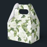 Caixa de Tratamento do Partido da Impressão Hydran<br><div class="desc">A caixa de favor do partido é mostrada com um impressão floral branco de hydrangea. Personalize este item ou comprar como está. Dica: Apenas adicione as guloseimas de excelente e adicione uma fita festiva. Imagem licenciada</div>