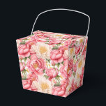 Caixa de Tratamento do Partido das Pessoas Rosa<br><div class="desc">A caixa de favoritos do partido é mostrada com um adorável impressão floral de peões cor-de-rosa. Personalize este item ou comprar como está. Dica: Apenas adicione as guloseimas de excelente e adicione uma fita festiva. Imagem licenciada</div>