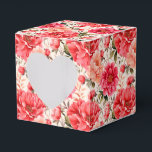 Caixa de Tratamento do Partido das Pessoas Rosa<br><div class="desc">A caixa de favoritos do partido é mostrada com um adorável impressão floral de peões cor-de-rosa. Personalize este item ou comprar como está. Dica: Apenas adicione as guloseimas de excelente e adicione uma fita festiva. Imagem licenciada</div>