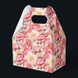 Caixa de Tratamento do Partido das Pessoas Rosa<br><div class="desc">A caixa de favoritos do partido é mostrada com um adorável impressão floral de peões cor-de-rosa. Personalize este item ou comprar como está. Dica: Apenas adicione as guloseimas de excelente e adicione uma fita festiva. Imagem licenciada</div>