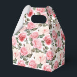 Caixa de Tratamento do Partido das Rosas Rosa<br><div class="desc">A caixa de favoritos da festa é mostrada com uma adorável impressão floral de rosas rosa. Personalize este item ou comprar como está. Dica: Apenas adicione as guloseimas de excelente e adicione uma fita festiva. Imagem licenciada</div>