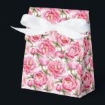 Caixa de Tratamento do Partido Impressão das Peôni<br><div class="desc">A caixa de favoritos do partido é mostrada com um adorável impressão floral de peões cor-de-rosa. Personalize este item ou comprar como está. Dica: Apenas adicione as guloseimas de excelente e adicione uma fita festiva. Imagem licenciada</div>