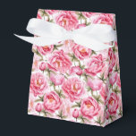 Caixa de Tratamento do Partido Impressão das Peôni<br><div class="desc">A caixa de favoritos do partido é mostrada com um adorável impressão floral de peões cor-de-rosa. Personalize este item ou comprar como está. Dica: Apenas adicione as guloseimas de excelente e adicione uma fita festiva. Imagem licenciada</div>