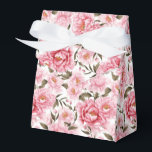 Caixa de Tratamento do Partido Impressão das Peôni<br><div class="desc">A caixa de favoritos do partido é mostrada com um adorável impressão floral de peões cor-de-rosa. Personalize este item ou comprar como está. Dica: Apenas adicione as guloseimas de excelente e adicione uma fita festiva. Imagem licenciada</div>