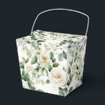 Caixa de Tratamento Floral Favorito<br><div class="desc">A caixa de tratamento de favor de festa é mostrada com uma linda impressão floral de rosa branca. 
Personalize este item ou compre como está.
Dica: Basta adicionar seus ótimos tratamentos e adicionar alguma fita festiva.



Imagem Licenciada</div>