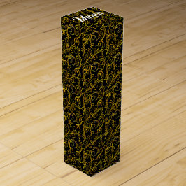 Caixa De Vinho Para Presente Designer de Nomes Personalizável