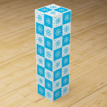Padrão de Neve e Neve (Azul)