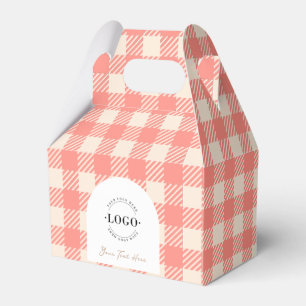 Caixa de xadrez de gingham rosa-doce