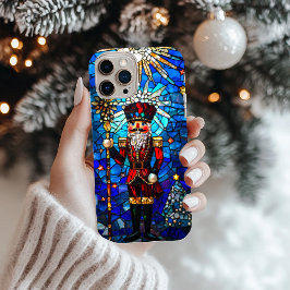 Caixa do Faux Stainer Glass Nutcracker iPhone / iP