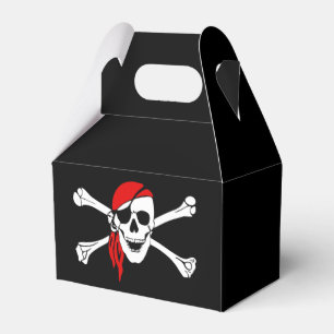 Caixa do favor de partido do crânio do pirata