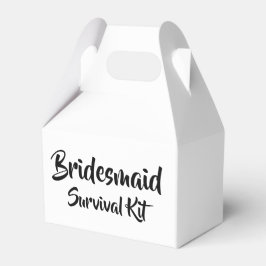 Caixa do Kit de Sobrevivência "Bridesmaid"