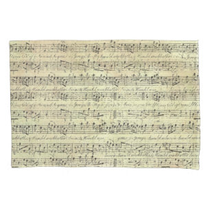 caixa do travesseiro do tema da música do teste