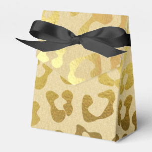 Caixa Dourado do favor do presente do impressão d